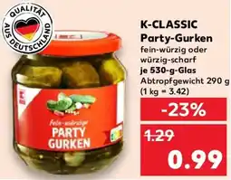 Kaufland K-CLASSIC Party-Gurken Angebot