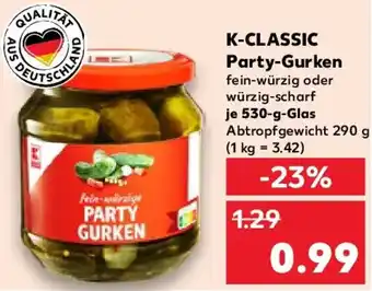 Kaufland K-CLASSIC Party-Gurken Angebot