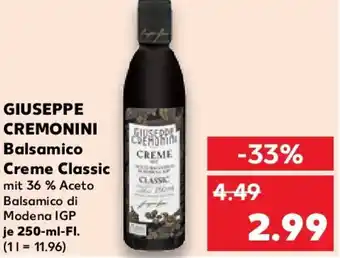 Kaufland GIUSEPPE CREMONINI Balsamico Creme Classic Angebot