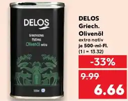 Kaufland DELOS Griech. Olivenöl Angebot