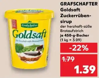 Kaufland GRAFSCHAFTER Goldsaft Zuckerrüben- sirup Angebot