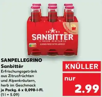 Kaufland SANPELLEGRINO Sanbittèr Angebot