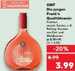Kaufland GWF Die jungen Frank'n Qualitätswein Angebot