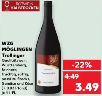 Kaufland WZG MÖGLINGEN Trollinger Angebot
