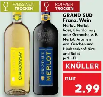 Kaufland GRAND SUD Franz. Wein Angebot
