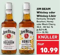 Kaufland JIM BEAM Whiskey oder Whiskey-Likör Angebot
