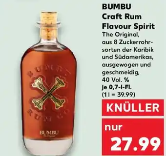 Kaufland BUMBU Craft Rum Flavour Spirit Angebot