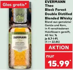 Kaufland EVERMANN Theo Black Forest Double Distilled Blended Whisky Angebot