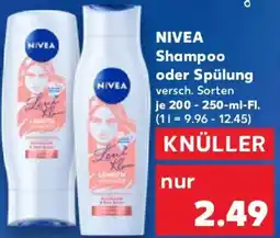Kaufland NIVEA Shampoo oder Spülung Angebot