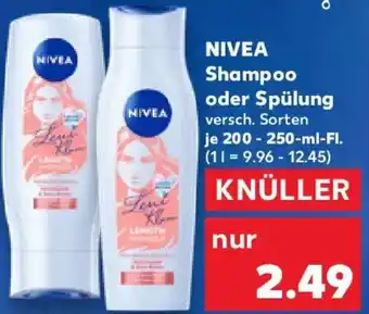 Kaufland NIVEA Shampoo oder Spülung Angebot