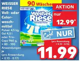 Kaufland WEISSER RIESE Voll- oder Color- wasch- mittel Angebot