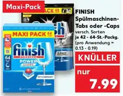Kaufland FINISH Spülmaschinen- Tabs oder -Caps Angebot