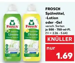 Kaufland FROSCH Spülmittel, -Lotion oder -Gel Angebot