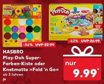 Kaufland HASBRO Play-Doh Super- Farben-Kiste oder Knetmatte Fold 'n Go Angebot