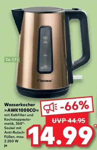 Kaufland BESTRON Wasserkocher AWK1000CO Angebot