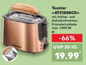 Kaufland BESTRON Toaster ATS1000CO Angebot