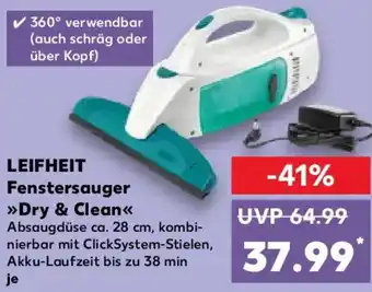 Kaufland LEIFHEIT Fenstersauger Dry & Clean Angebot