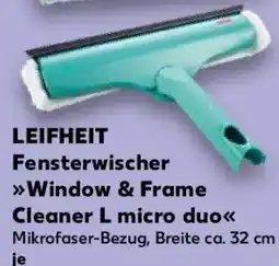 Kaufland LEIFHEIT Fensterwischer Window & Frame Cleaner L micro duo Angebot