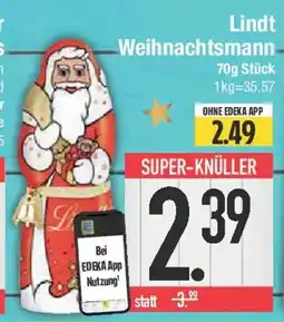E-Center Lindt Weihnachtsmann Angebot