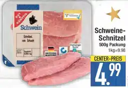 E-Center GUT&GUNSTIG Schweine- Schnitzel Angebot