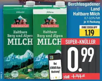 E-Center Berchtesgadener Land Haltbare Milch Angebot