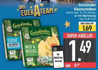 E-Center Grünländer Käsescheiben Angebot