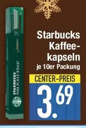 E-Center Starbucks Kaffee kapseln Angebot