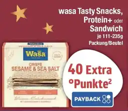 E-Center wasa Tasty Snacks, Protein+ oder Sandwich Angebot