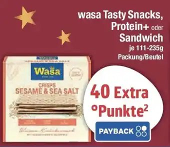 E-Center wasa Tasty Snacks, Protein+ oder Sandwich Angebot