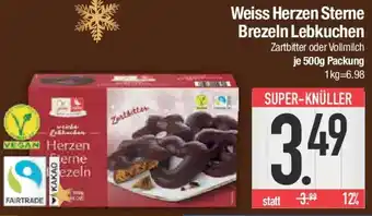 E-Center Weiss Herzen Sterne Brezeln Lebkuchen Angebot