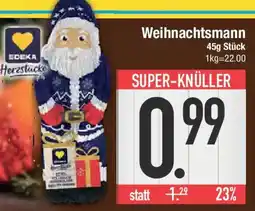 E-Center EDEKA Herzstücke Weihnachtsmann Angebot