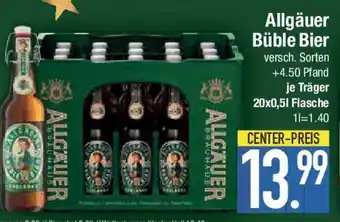 E-Center Allgäuer Büble Bier Angebot