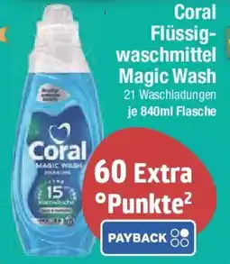 E-Center Coral Flüssig- waschmittel Magic Wash Angebot