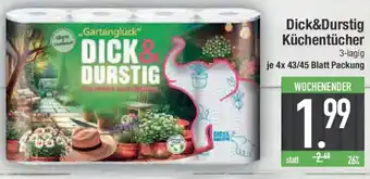 E-Center Dick&Durstig Küchentücher Angebot