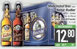 E-Center Mönchshof Bier oder Natur-Radler Angebot