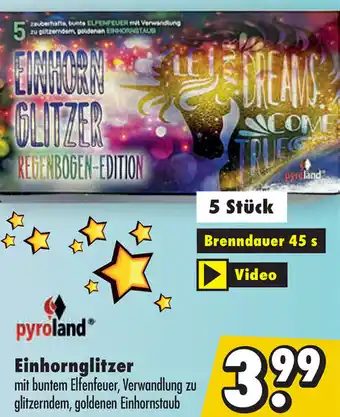 Mäc Geiz Pyroland Einhornglitzer Angebot