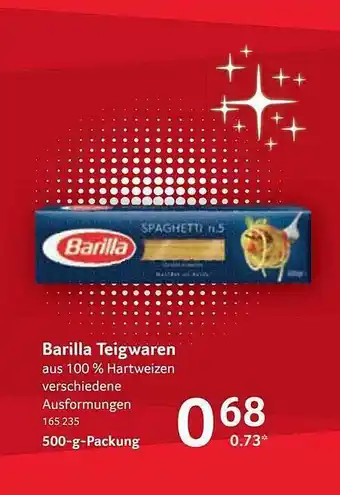 Selgros Barilla Teigwaren Angebot