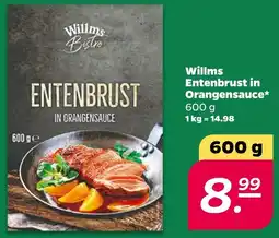 NETTO Willms Entenbrust in Orangensauce Angebot