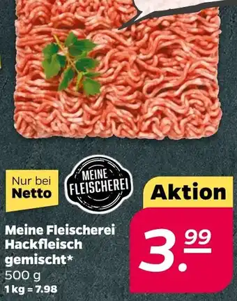 NETTO Meine Fleischerei Hackfleisch gemischt Angebot