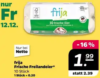 NETTO frija Frische Freilandeier Angebot