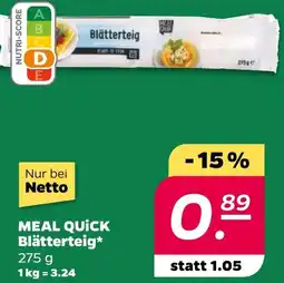 NETTO MEAL QUICK Blätterteig Angebot