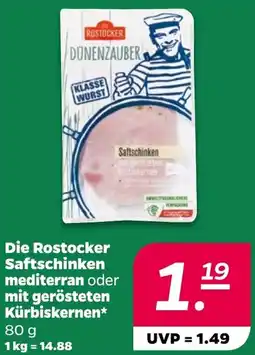 NETTO Die Rostocker Saftschinken mediterran oder mit gerösteten Kürbiskernen Angebot