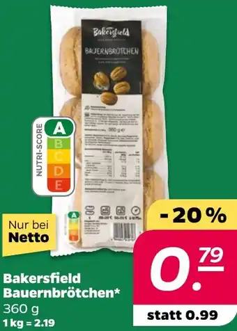 NETTO Bakersfield Bauernbrötchen Angebot