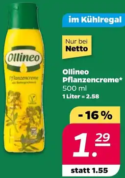 NETTO Ollineo Pflanzencreme Angebot