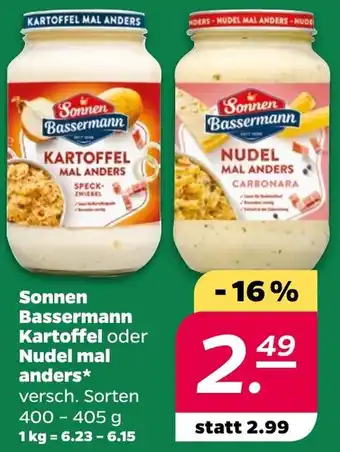 NETTO Sonnen Bassermann Kartoffel oder Nudel mal anders Angebot