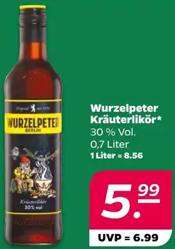 NETTO Wurzelpeter Kräuterlikör Angebot