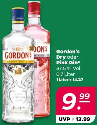 NETTO Gordon's Dry oder Pink Gin Angebot