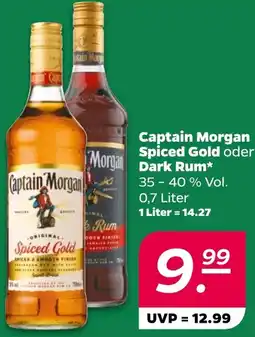NETTO Captain Morgan Spiced Gold oder Dark Rum Angebot