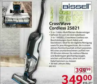 Selgros Bissell Crosswave Cordless 25821 Angebot