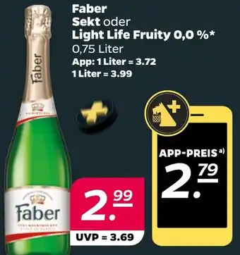 NETTO Faber Sekt oder Light Life Fruity 0,0 % Angebot